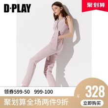 连体裤 显瘦休闲长裤 修身 时尚 V领无袖 DPLAY德帕拉2019夏季新款