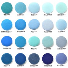 浅蓝色衬衫 宝蓝色包布纽扣 连衣裙迷你扣子发卡发饰配件定制
