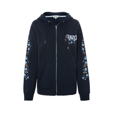 KENZO/高田贤三宽松 植物logo印花图案装饰 纯棉 女士连帽外套图片