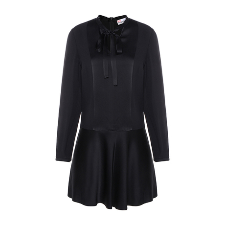 Red Valentino/华伦天奴 系带蝴蝶结装饰女士长袖连衣裙银泰商品大图