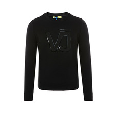 Versace Jeans亮皮VJ字母图案装饰纯棉圆领女士卫衣图片