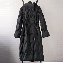 199元 羽绒服 A18DY019长款 羽绒服特价 专柜品牌折扣2019新款