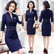 美容院工作服宠物纹绣韩式师春夏季韩版皮肤管理职业女装连衣裙子图片