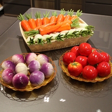 仿真蔬菜水果假蔬菜加重白萝卜胡萝卜西红柿洋葱玩具道具饰品