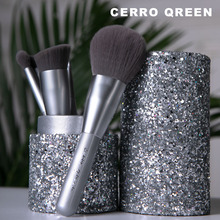Qreen化妆刷套装 动物毛化妆工具全套眼影刷唇刷散粉刷子 Cerro