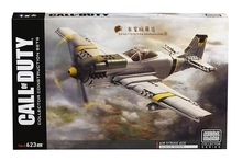 Mega Bloks 美家宝/美高使命召唤COD二战野马战斗机积木玩具DPW87