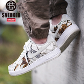耐克 Nike Air Force 1 AF1 空军一号 迷彩落叶 AO2441-001-100