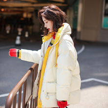 白色羽绒服女装冬季2018新款韩版宽松外套加厚面包服小个子外套潮图片