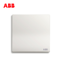 ABB开关插座面板 轩致无框雅典白色系列 一开双控 AF125 * 4只装