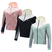 春季新款 运动服361上衣休闲连帽外套女4012A 361度开襟卫衣女正品