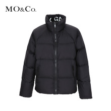 MOCO2018冬季新品纯色高领短款轻羽绒服MA184EIN119 摩安珂图片