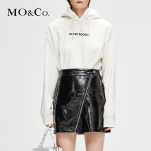 MOCO2018冬季新品字母装饰长袖连帽卫衣MA184SWS206 摩安珂图片