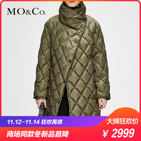 MOCO2018冬季新品立领纯色白鸭绒羽绒外套MA184EIN116 摩安珂商品大图