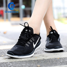 NIKE FLEX RUN 女黑白奥利奥轻便运动休闲跑步鞋 898476-001
