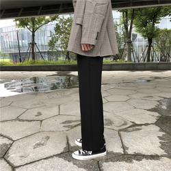 @小呆家~春新款ins超火直筒休闲西裤宽松韩版男西装裤chic休闲男