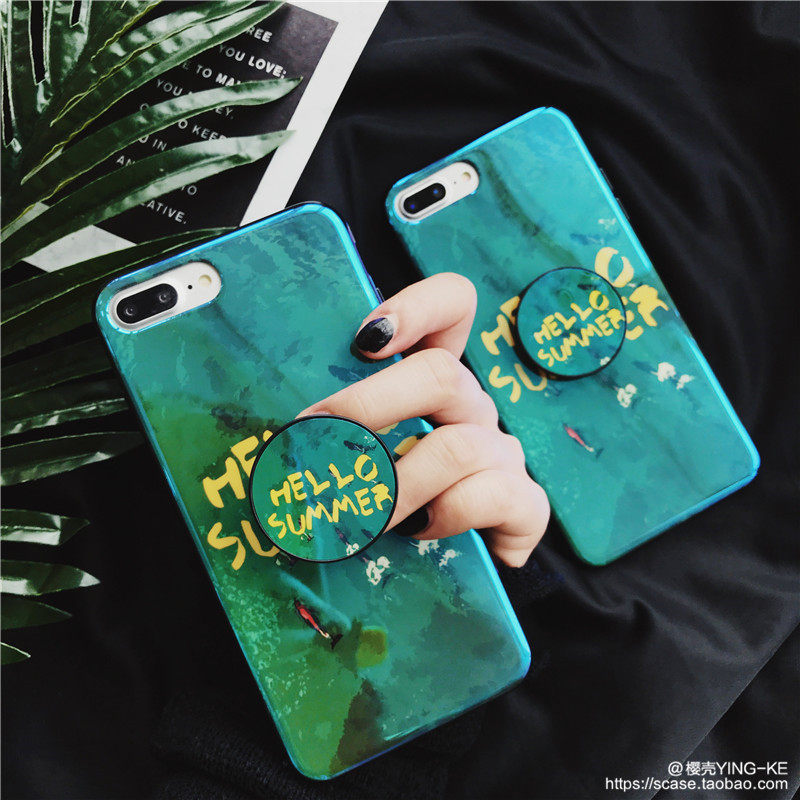 抖音气囊祖母绿iPhoneX手机壳苹果6s\/7\/8plus