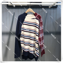 House HSKT721D Basic 百家好2018年冬季正品 女式拼接针织衫 698
