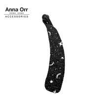 Anna Orr品牌发饰星月闪银香蕉夹竖夹马尾发夹韩国大小号简约发夹