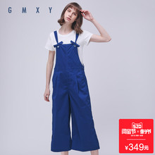 古木夕羊/GMXY2018夏女装新品梭织背带裤F373919