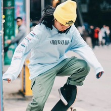 Hollymade 18AW box logo印花男女滑板长袖T恤T-shirt卫衣长TEE