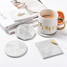 北欧大理石纹陶瓷杯垫 家用防滑餐垫隔热垫碗垫防烫水杯垫 小西家