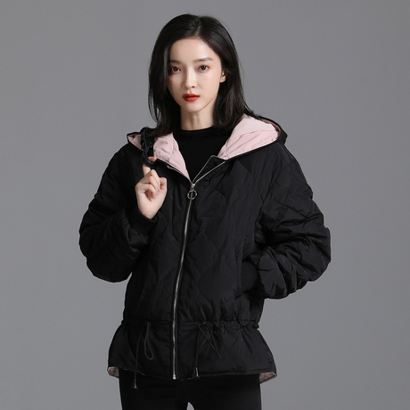 索菲丝尔2018冬季新款韩版显瘦加厚白鸭绒羽绒服女保暖面包服外套商品大图