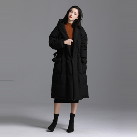 索菲丝尔2018冬季新款羽绒服女中长款韩版宽松显瘦保暖防寒服外套商品大图