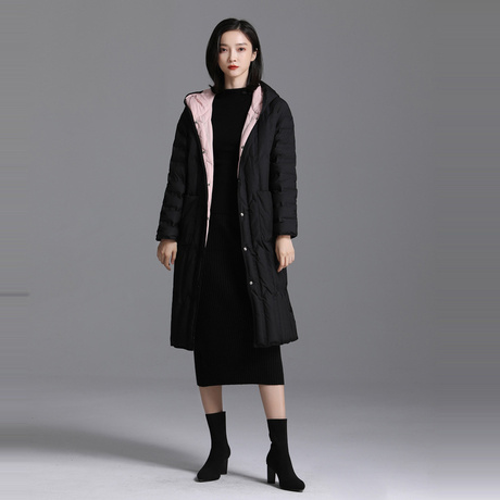 索菲丝尔2018冬季新款羽绒服女中长款韩版宽松显瘦保暖羽绒外套女商品大图