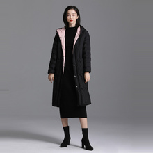 索菲丝尔2018冬季新款羽绒服女中长款韩版宽松显瘦保暖羽绒外套女图片