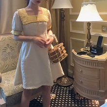 夏法式仙女 连衣裙2019新款 自制奶黄包甜美小清新裙子 kerwang