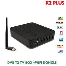 New DVB T2 K2PLUS With USB WIFI 7601 Terrestrial ReceiverAPP
