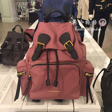 英国代购 博柏利burberry男女士双肩背包尼龙同款帆布皮革休闲包