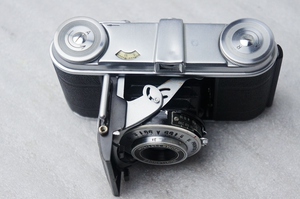 30年代德国古董相机福伦达vitoI小巧皮腔折叠机135胶片里程碑