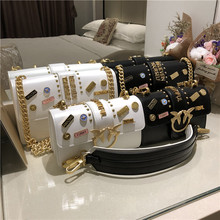 真皮燕子包容量大女包徽章酒神包铆钉星星单肩斜跨链条包 热销新款