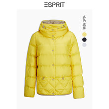 ESPRIT女装冬新款90%白鸭绒时尚纯色连帽羽绒服外套女-088EE1G045图片