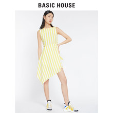百家好Basic House/百家好明星同款夏季不对称风格连衣裙HSOP327D图片