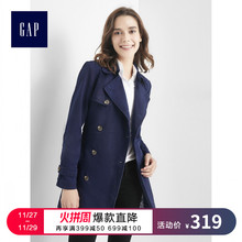 Gap女装 收腰大衣风衣女 修身通勤外套女秋装女907719-1图片