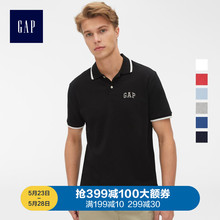 休闲Polo衫 2019新款 Gap男装 短袖 男士 夏季440725 宽松翻领logoT恤