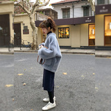 chic港味皮毛一体仿貂绒毛毛外套女秋冬短款加厚休闲棒球服夹克潮