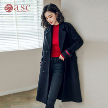艾尚臣新款2018职业毛呢大衣冬季外套女大衣女中长款气质工作服图片
