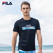 FILA斐乐男短袖 2018夏季新品 亲肤透气运动休闲短T男