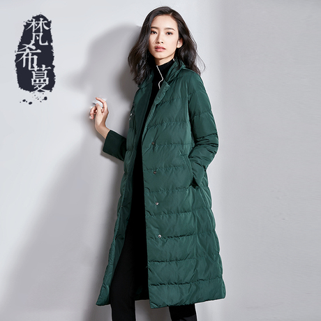 梵希蔓羽绒服女中长款韩国2017冬季新款轻薄收腰保暖时尚长袖外套商品大图