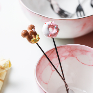 甜甜圈不锈钢创意咖啡勺搅拌勺