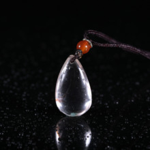 天然水晶绿幽灵红幽灵水滴包挂钥匙挂手机挂玛瑙和田玉吊坠挂件