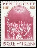 圣灵升天 原胶全品 1全 格列柯绘画作品 梵蒂冈1975邮票