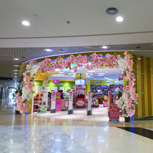 店面装饰品幼儿园春天场景布置挂饰商场吊顶仿真樱花藤条空中吊饰