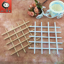 幼儿园低结构DIY环境布置挂饰木栅栏木相框井字框画框装饰墙 25CM