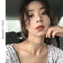 项链ins颈链颈圈短款时尚蕾丝网红颈带脖链choker项圈锁骨链女款