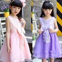 6夏季5公主裙子7短袖 4女童连衣裙 3童装 2018新品 10岁8小女孩礼服裙