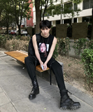 杨一帆夏季潮流无袖t恤宽松休闲嘻哈透气纯棉运动健身坎肩背心男